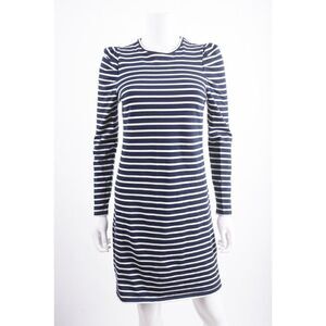 Boden Womens Imogen Breton Dress Size UK 8 US 4 Navy Blue White Striped NWOT